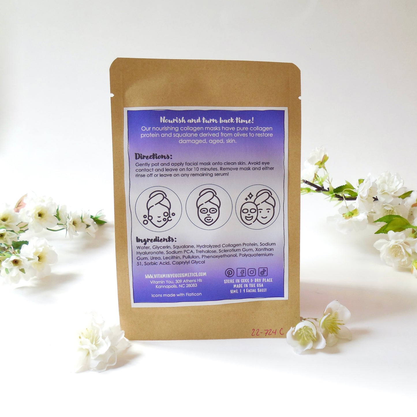 handmade collagen face masks skincare with squalane