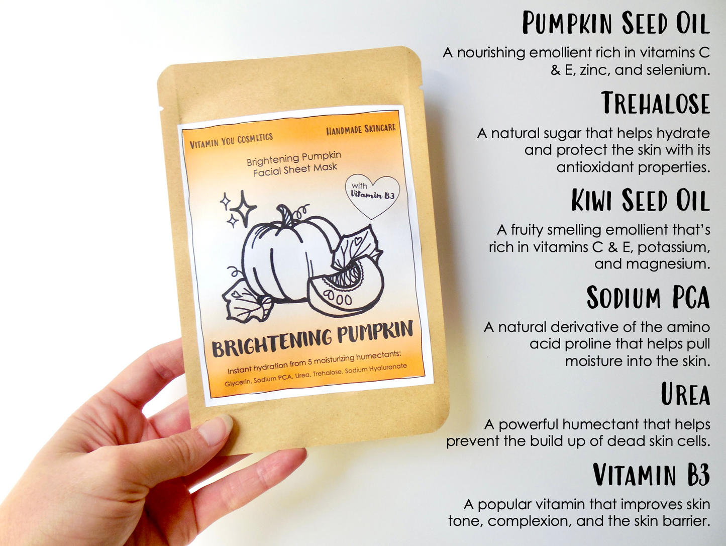 Brightening Pumpkin Facial Sheet Mask
