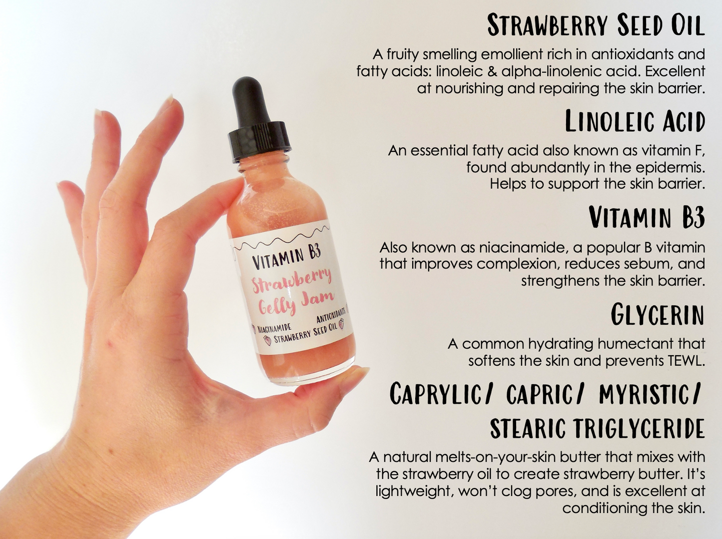 Vitamin B3 Strawberry Gelly Jam 2oz