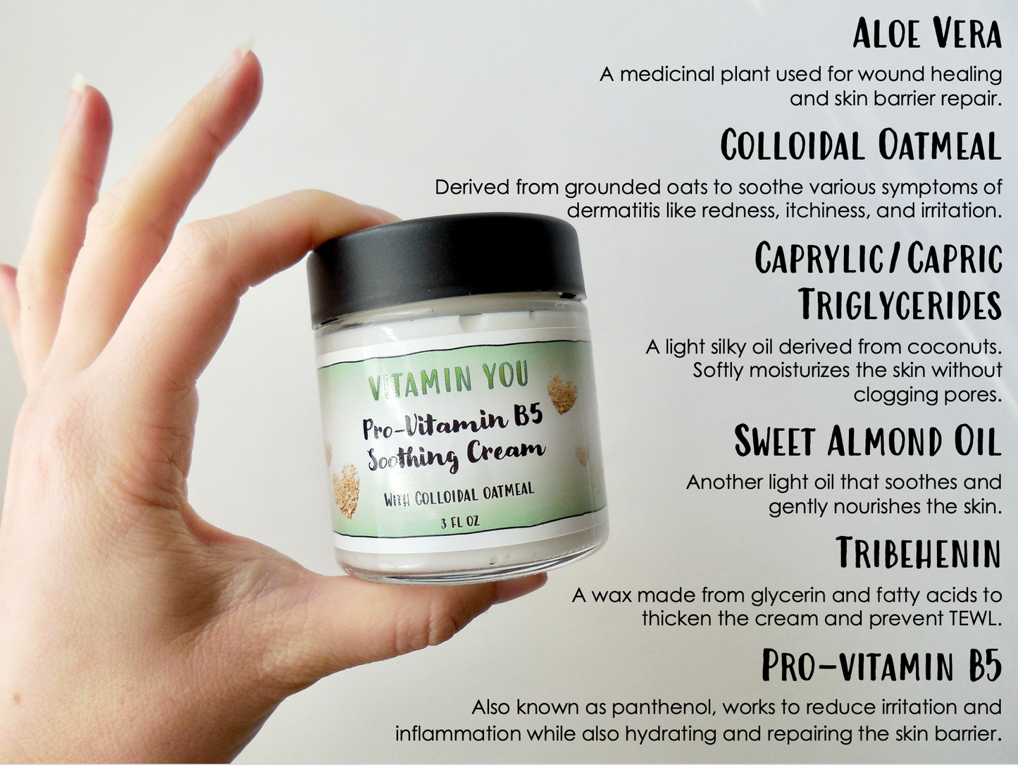 Vitamin B5 Soothing Cream 3oz