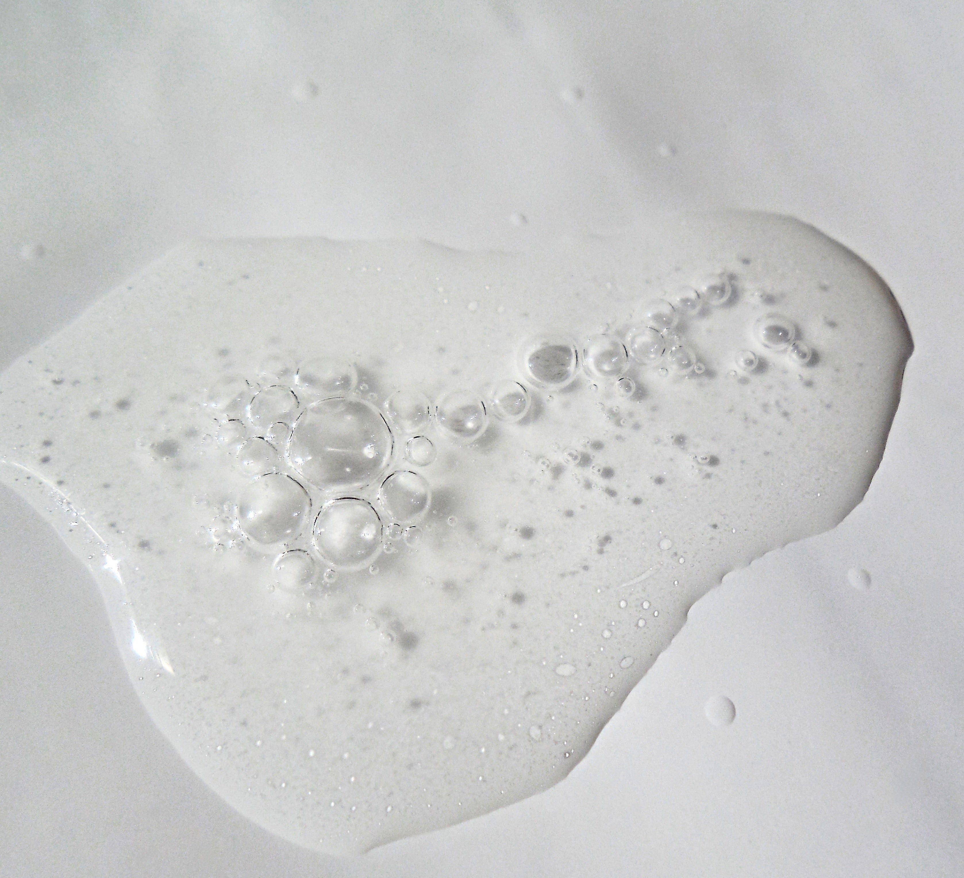 Watery Serum with Bubbles.