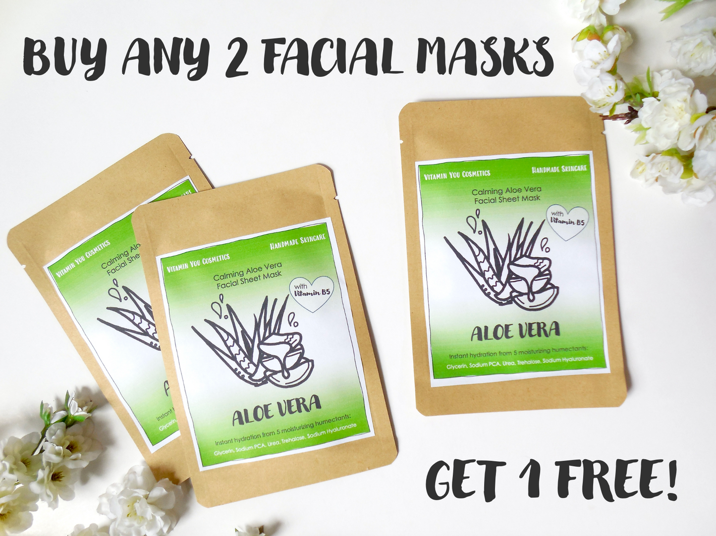 BOGO Buy 2 get 1 free Face Masks Skincare