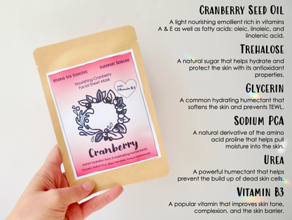 Nourishing Cranberry Facial Sheet Mask