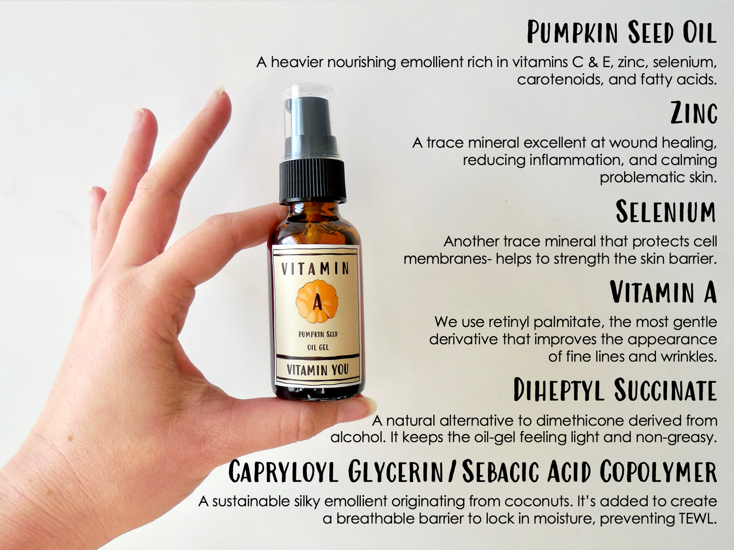 Vitamin A Pumpkin Seed Oil Gel