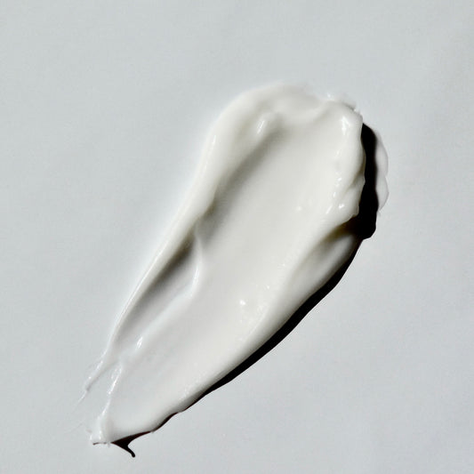 Close-up swatch of the thick night cream 